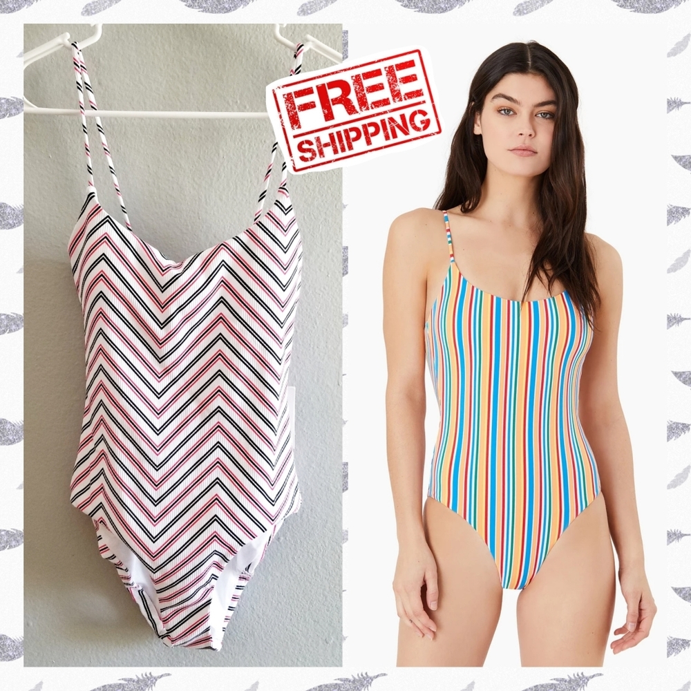 FREE Shipping! Onia Gabriella Suit Chevron Stripe